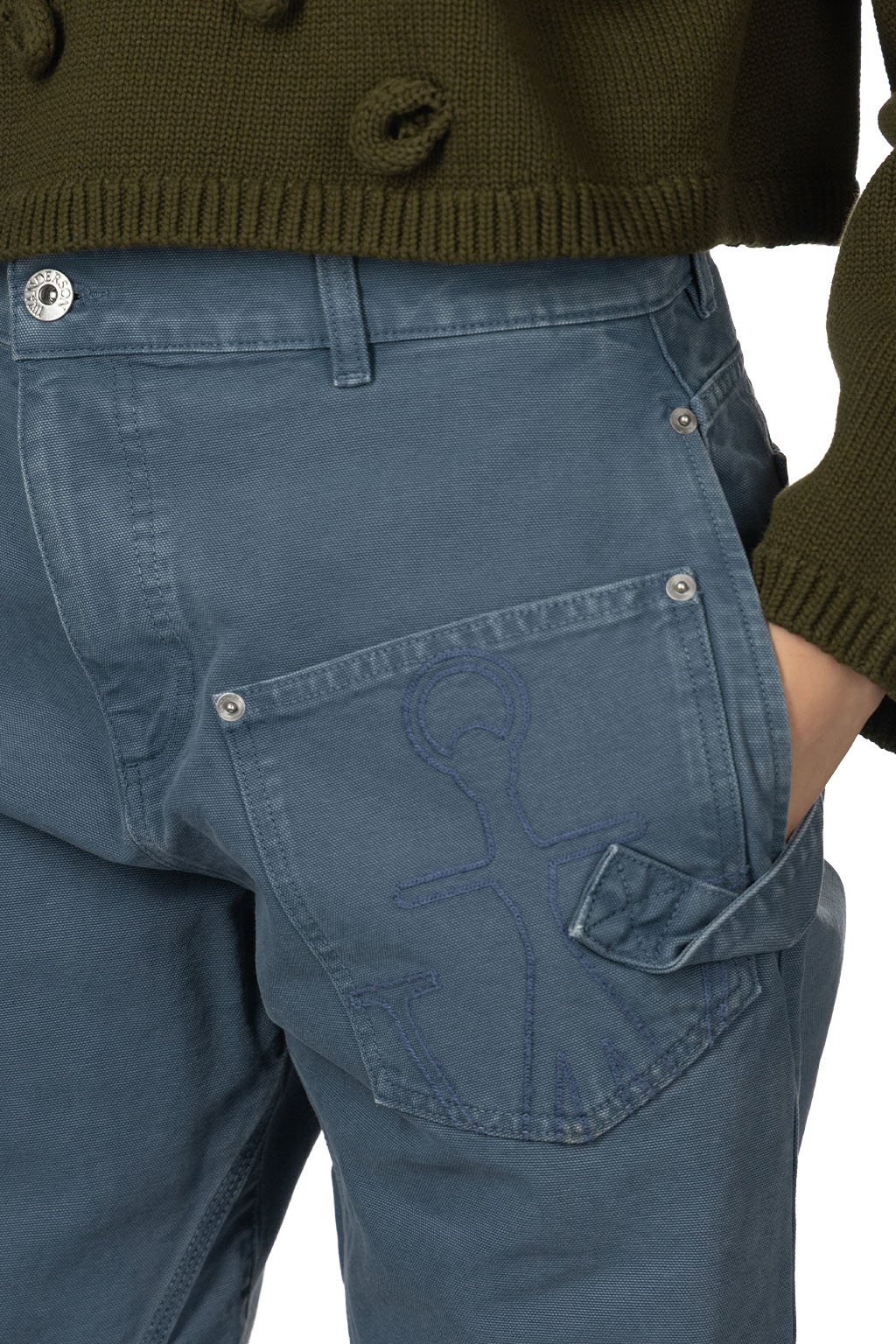 JW Anderson - Twisted Workwear Trousers - Steel Blue